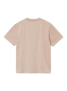 Camiseta Mujer Carhartt WIP Chase Beige