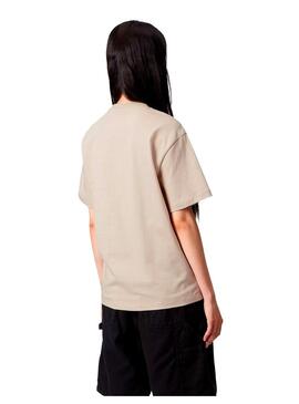 Camiseta Mujer Carhartt WIP Chase Beige