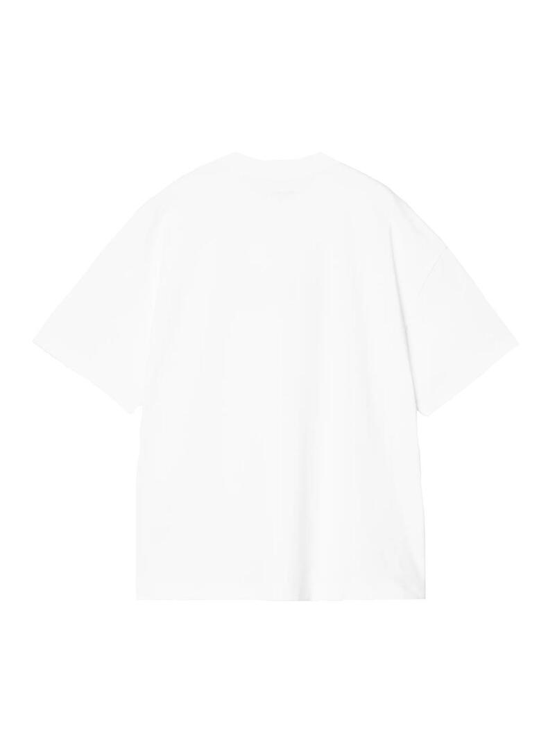 Camisetas Hombre Carhartt WIP Deconstructed Tren Blanca