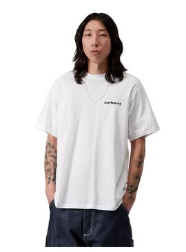 Camiseta Hombre Carhartt WIP Archive Lines Blanco