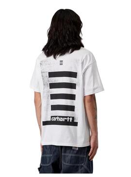 Camiseta Hombre Carhartt WIP Archive Lines Blanco