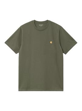 Camiseta Hombre Carhartt WIP Chase Verde