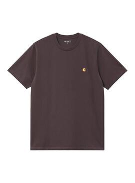 Camiseta Hombre Carhartt WIP Chase Marrón