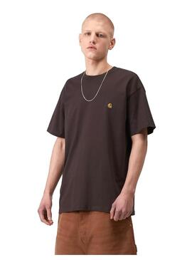 Camiseta Hombre Carhartt WIP Chase Marrón