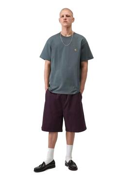 Camiseta Hombre Carhartt WIP Chase Azul