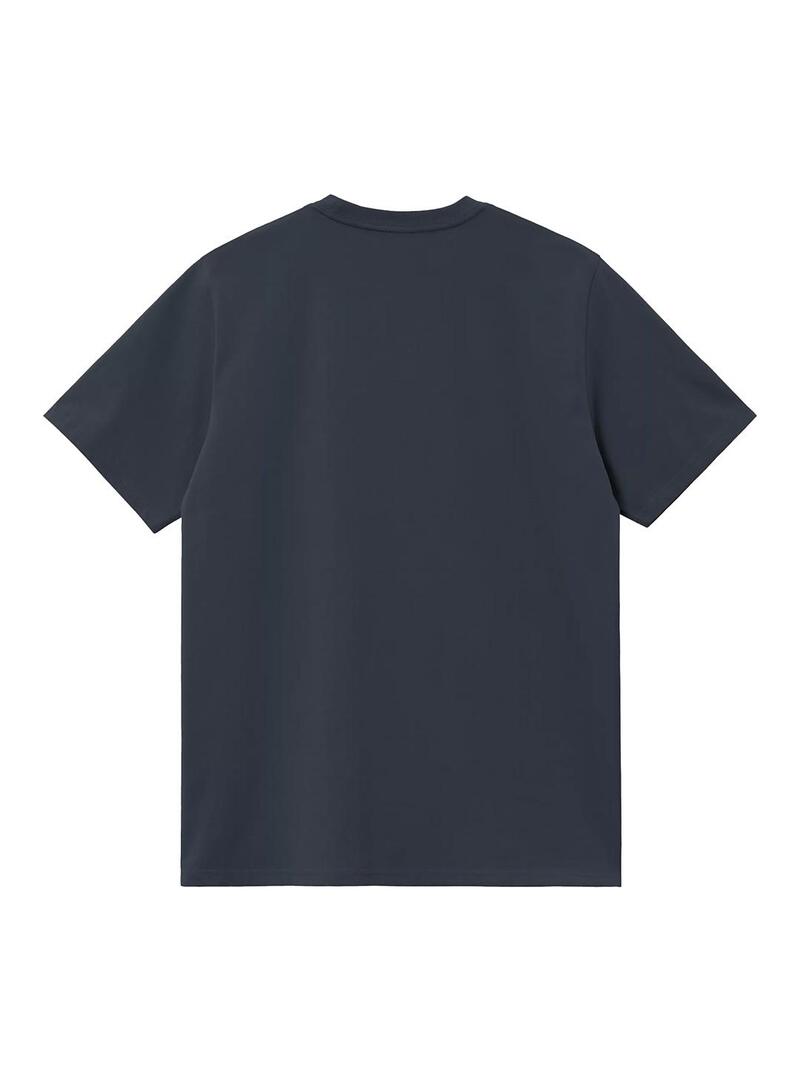 Camiseta Hombre Carhartt WIP American Script Marin