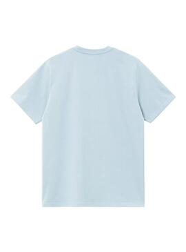 Camiseta Hombre Carhartt WIP Pocket Celeste