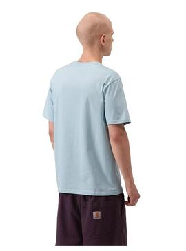 Camiseta Hombre Carhartt WIP Pocket Celeste