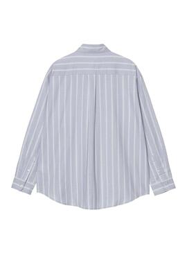 Camisa Hombre Carhartt WIP Beale Azul Rayas