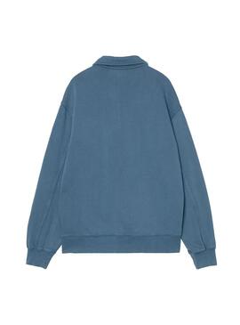 Sudadera Polo Hombre Carhartt WIP Half Zip Azul
