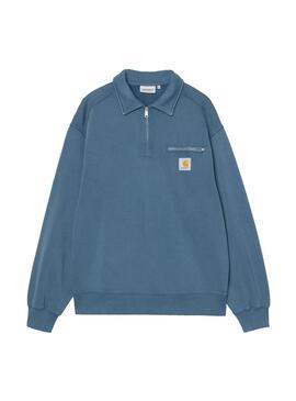 Sudadera Polo Hombre Carhartt WIP Half Zip Azul