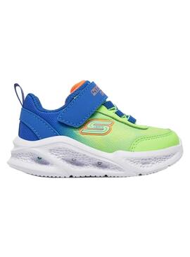 Zapatilla Baby Skechers S Lights Krendox Verde