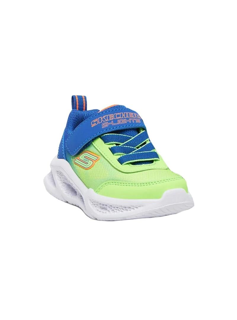Zapatilla Baby Skechers S Lights Krendox Verde