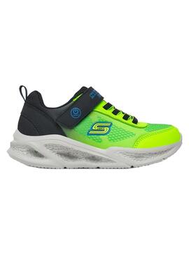 Zapatilla Niño Skechers S Lights Krendox Verde