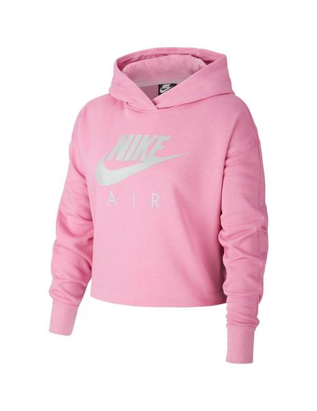conducir Bonito tocino Sudadera Niña Nike Air Crop Hoodie Rosa