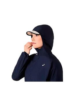 Cortavientos Mujer Asics Road Packable Marino