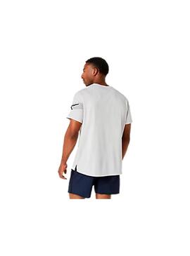 Camiseta Hombre Asics Icon Ss Top Gris