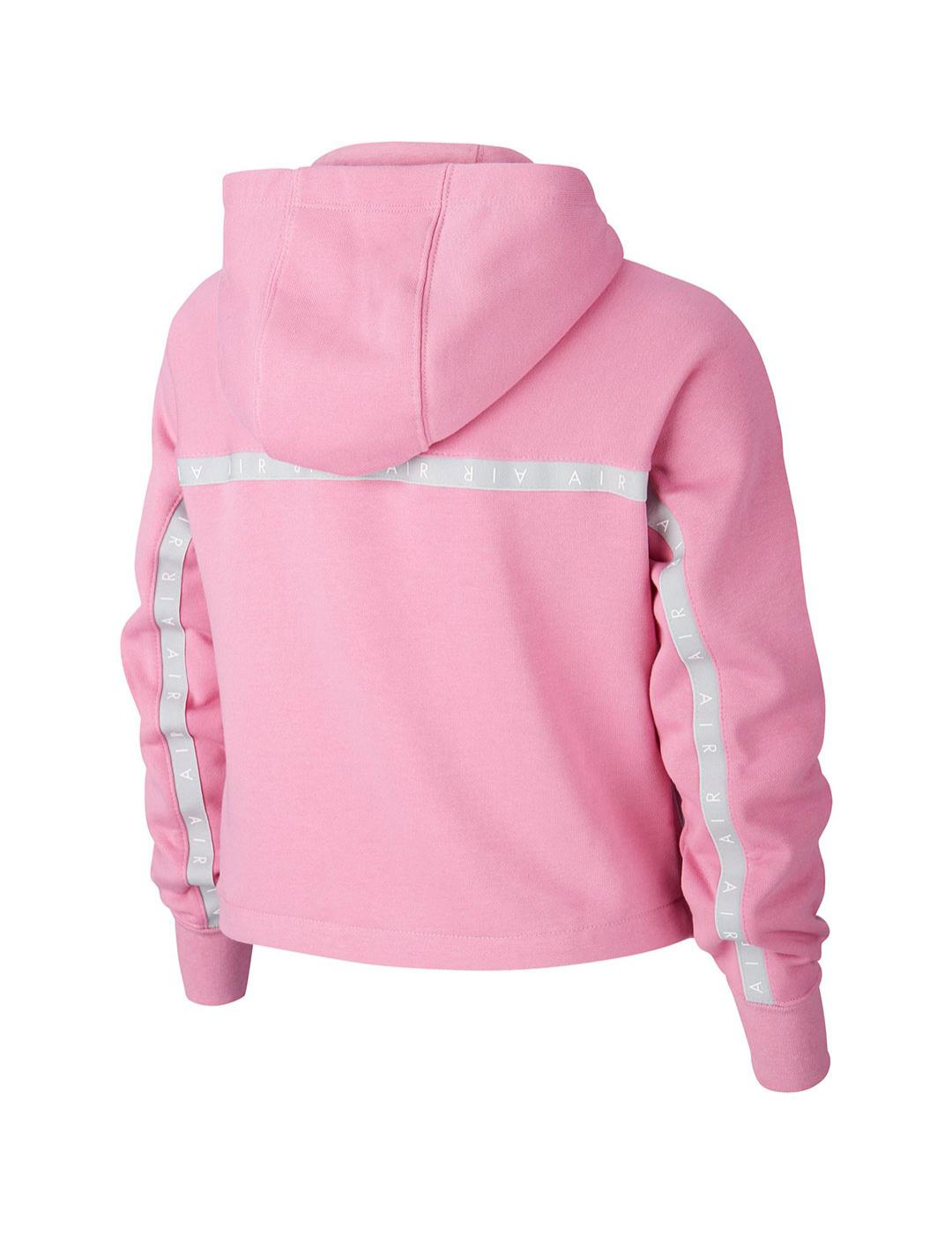 Sudadera Niña Nike Air Crop Hoodie Rosa