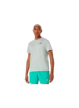 Camiseta Hombre Asics Court Ss Top Verde Agua