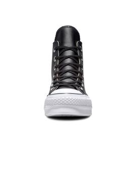 Zapatilla Mujer Converse All Star Lift Clean Piel Negro