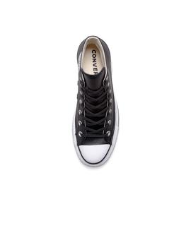 Zapatilla Mujer Converse All Star Lift Clean Piel Negro