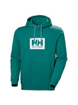 Sudadera Hombre Helly Hansen Box Hoodie Verde