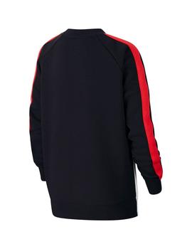 Sudadera Niño Nike Air Crew Negra/Roja/Blanca