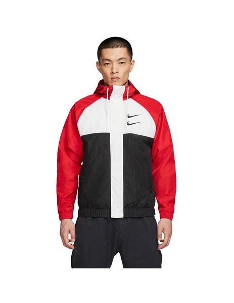 Chaqueta Hombre Swoosh Roja Blanca