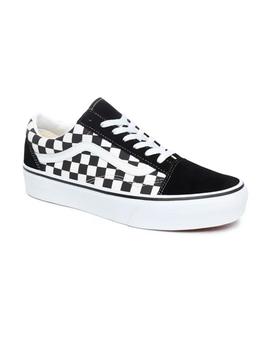 Zapatilla Mujer Vans Old Skool Platfor Cuadros