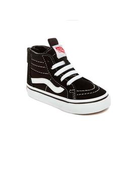 Zapatilla Niño Vans Sk8-Hi Zip Negra