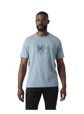 Camiseta Hombre Helly Hansen Logo Azul