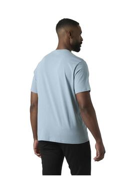 Camiseta Hombre Helly Hansen Logo Azul