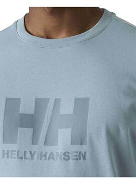Camiseta Hombre Helly Hansen Logo Azul