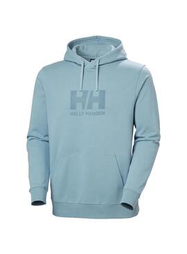 Sudadera Hombre Helly Hansen Logo Hoodie Azul