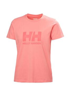 Camiseta Mujer Helly Hansen Logo Coral