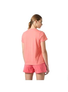 Camiseta Mujer Helly Hansen Logo Coral