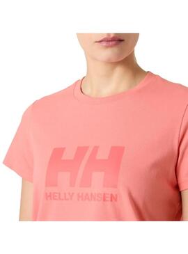 Camiseta Mujer Helly Hansen Logo Coral