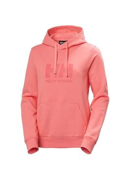 Sudadera Mujer Helly Hansen Logo Hoodie Coral