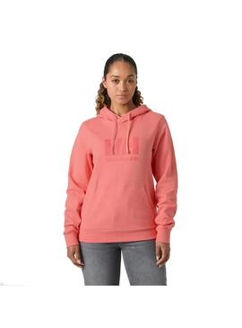 Sudadera Mujer Helly Hansen Logo Hoodie Coral