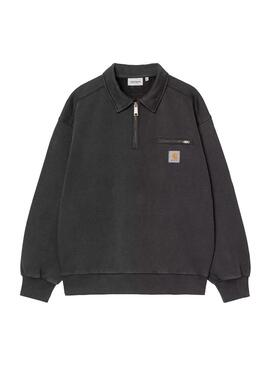 Sudadera Polo Hombre Carhartt WIP Half Zip Negro