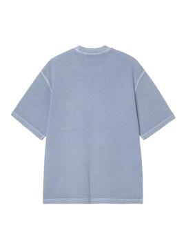 Camiseta Hombre Carhartt WIP Nelson Waffle Azul