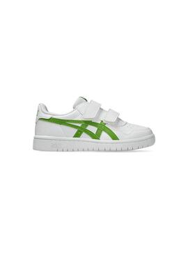 Zapatilla Niño/a Asics Japan BLanca Verde