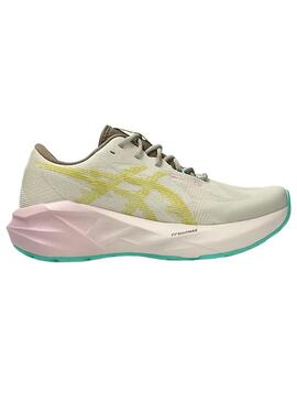 Zapatilla Mujer Asics Novablast™ 5 Beige Verde Rosa