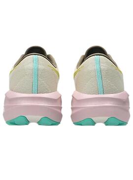 Zapatilla Mujer Asics Novablast™ 5 Beige Verde Rosa