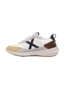 Zapatilla Hombre Munich Loop 05 Blanca Marino Marron