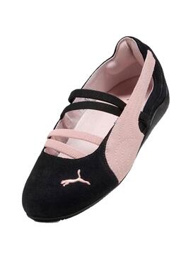 Bailarina Mujer Puma Speedcat Ballet Negra Rosa