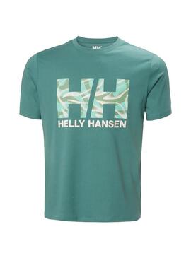 Camiseta Hombre Helly Hansen Core Graphic Verde