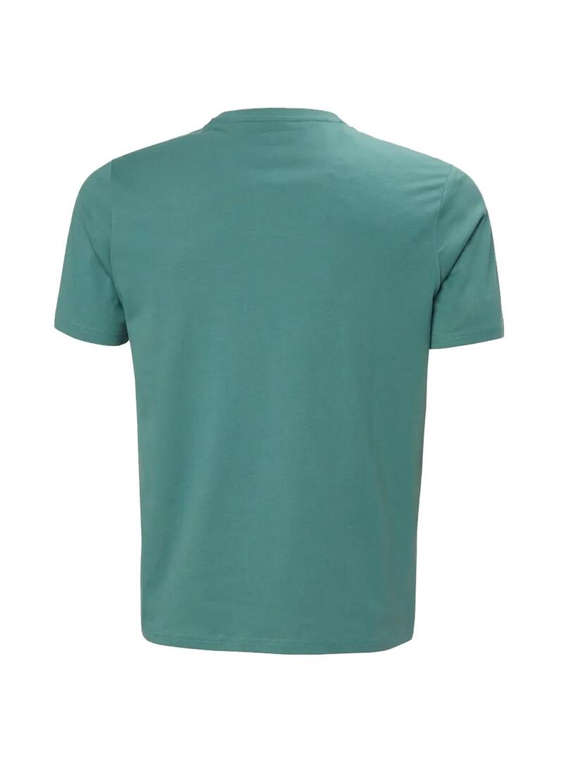 Camiseta Hombre Helly Hansen Core Graphic Verde