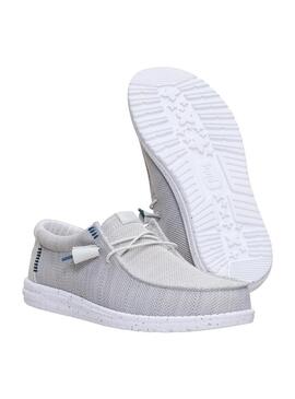 Zapato Hombre Hey Dude Wally Braided Gris