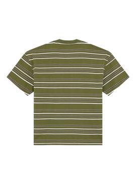 Camiseta Hombre Dickies East Rayas Verde